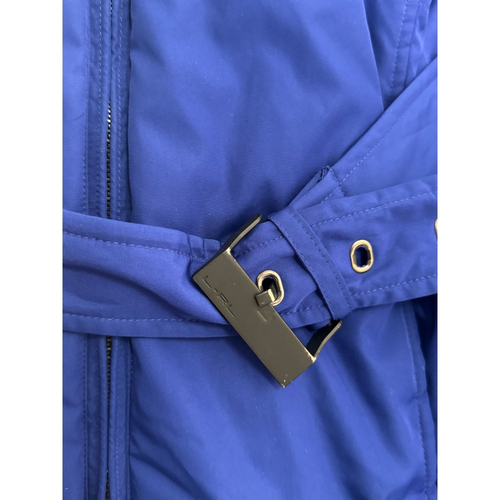 Vintage Lauren Active Ralph Lauren Belted Puffer Jacket Royal Blue L Gorpcore - Picture 14 of 15